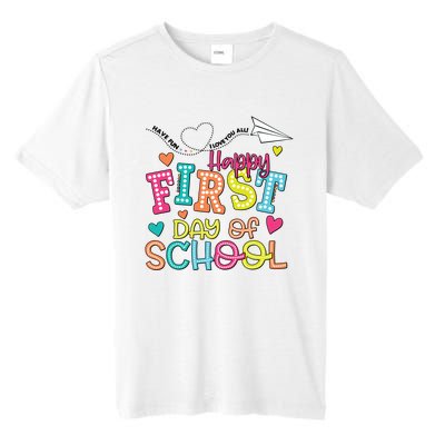 Happy First Day Of School Hello School Tall Fusion ChromaSoft Performance T-Shirt