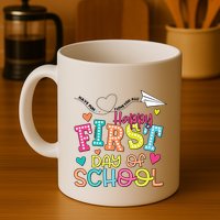 Happy First Day Of School Hello School Mug
