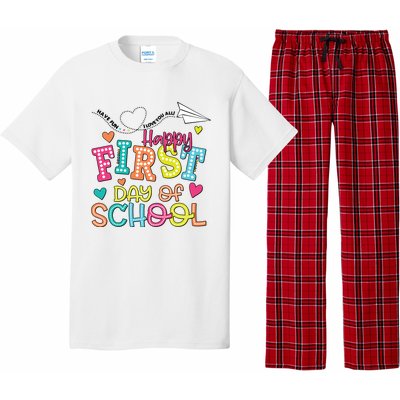 Happy First Day Of School Hello School Pajama Set