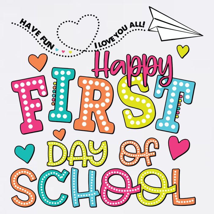Happy First Day Of School Hello School Flat Bill Trucker Hat