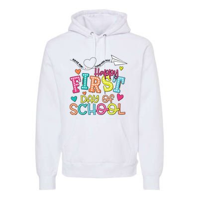 Happy First Day Of School Hello School Premium Hoodie