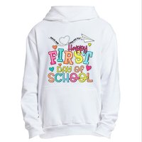 Happy First Day Of School Hello School Urban Pullover Hoodie