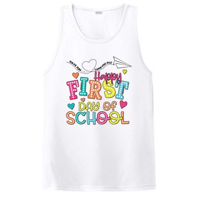 Happy First Day Of School Hello School PosiCharge Competitor Tank