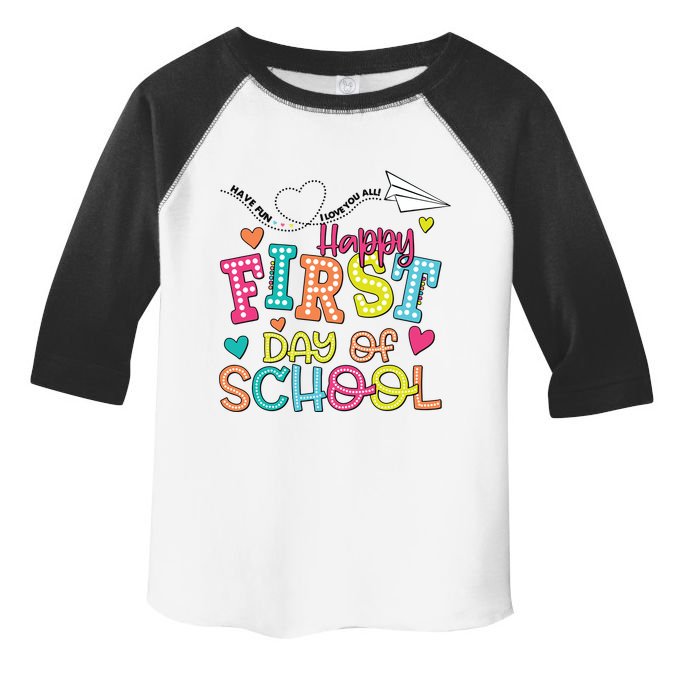 Happy First Day Of School Hello School Toddler Fine Jersey T-Shirt