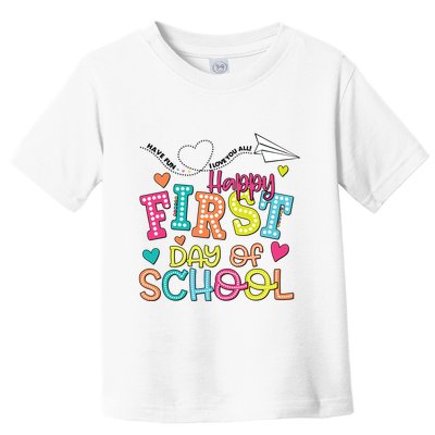 Happy First Day Of School Hello School Toddler T-Shirt