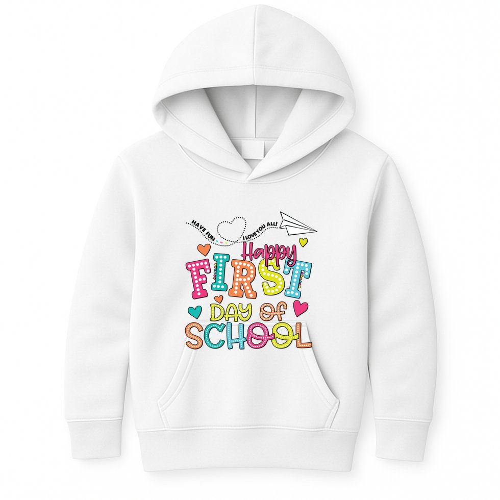 Happy First Day Of School Hello School Kids Hoodie