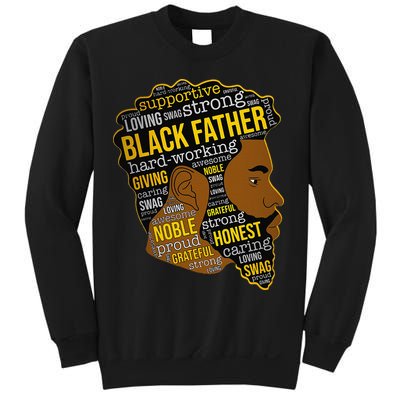 Happy Father’s Day Black Father King Afro African Man Sweatshirt