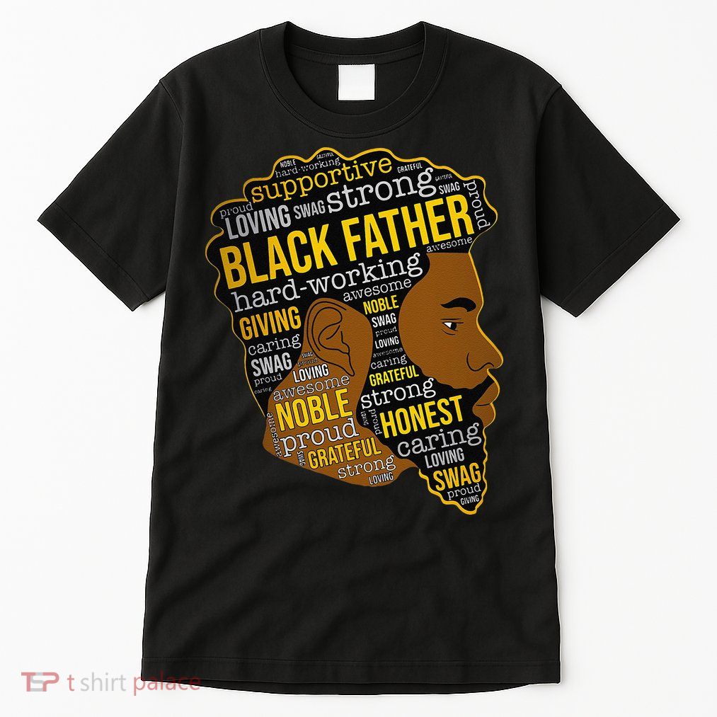 Happy Father’s Day Black Father King Afro African Man Tall T-Shirt