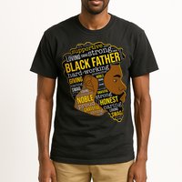 Happy Father’s Day Black Father King Afro African Man Tall T-Shirt