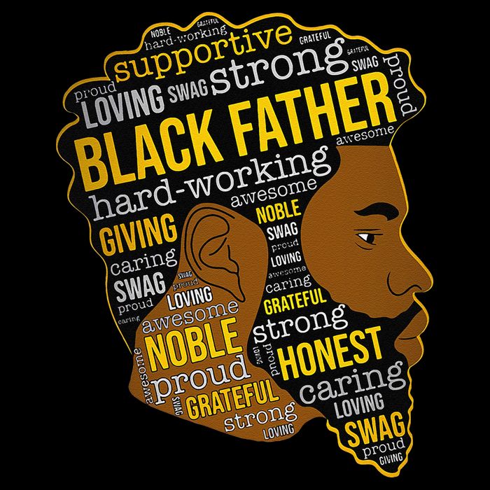 Happy Father’s Day Black Father King Afro African Man Tall T-Shirt