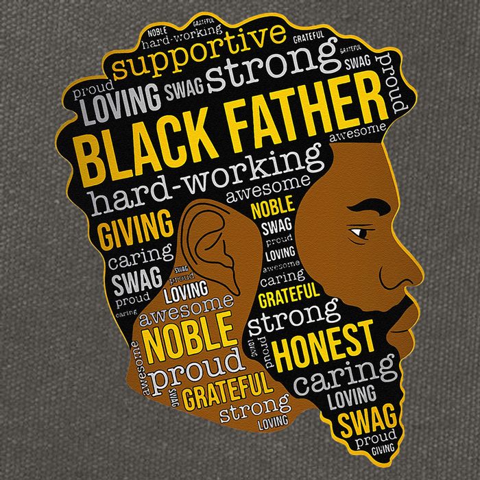 Happy Father’s Day Black Father King Afro African Man Cotton Canvas Backpack