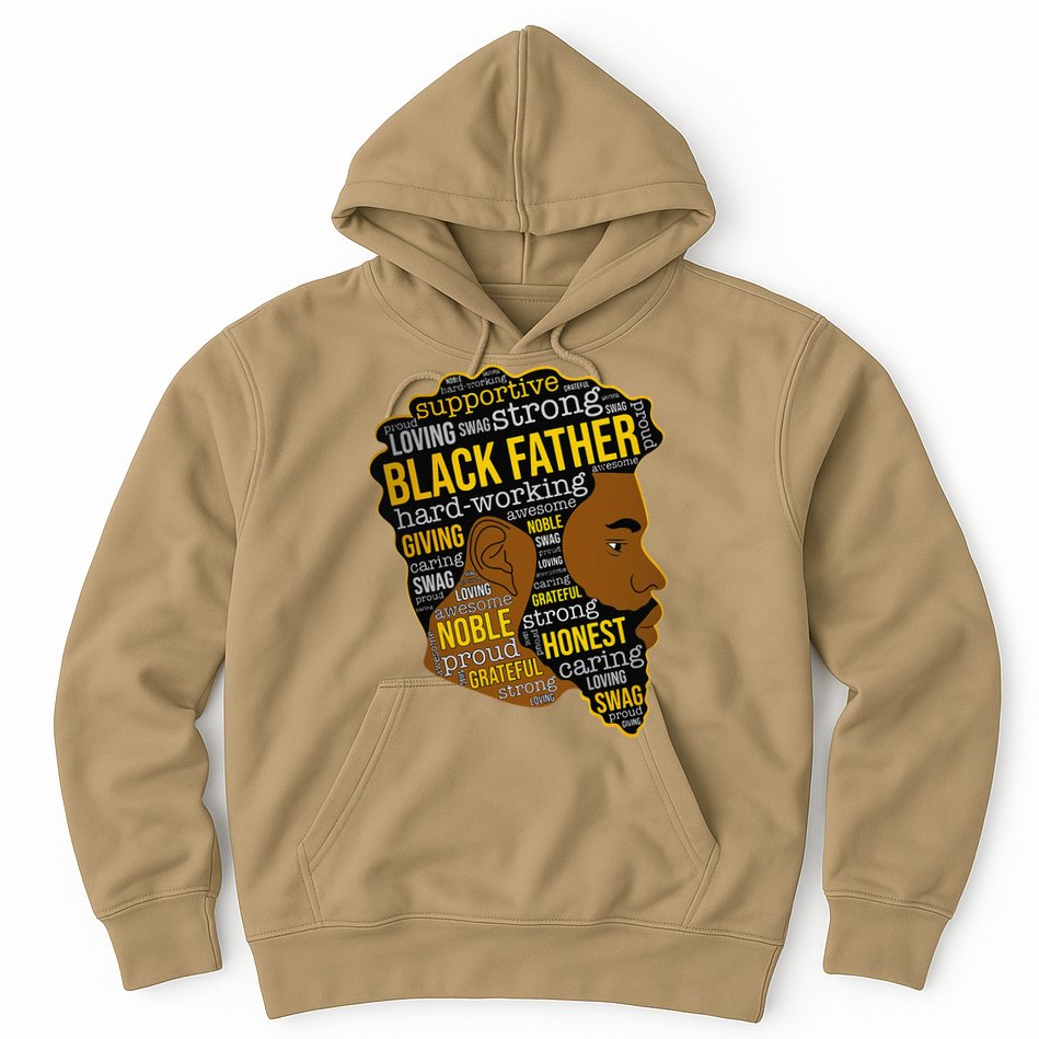 Happy Father’s Day Black Father King Afro African Man Hoodie