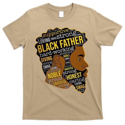 Happy Father’s Day Black Father King Afro African Man T-Shirt