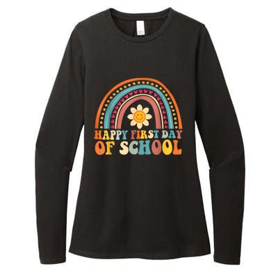 Happy First Day Of School For Teachers Kids Back To School Womens CVC Long Sleeve Shirt