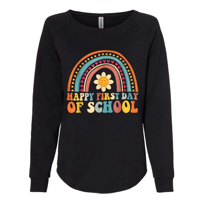 Happy First Day Of School For Teachers Kids Back To School Womens California Wash Sweatshirt