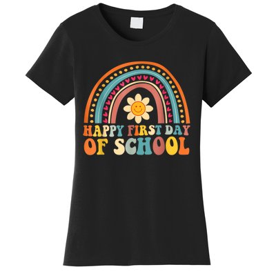 Happy First Day Of School For Teachers Kids Back To School Women's T-Shirt