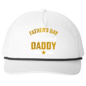 Happy Father's Day For My Amazing Daddy From Son Or Daughter Cool Gift Snapback Five-Panel Rope Hat