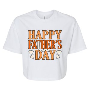 Happy Father’s Day Daddy Dad Father Love Graphic Bella+Canvas Jersey Crop Tee