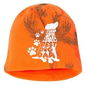 Happy Fathers Day To The Best Dog Dad Dog Lover Dog Owner Kati - Camo Knit Beanie