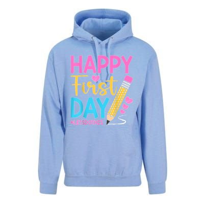 Happy First Day Lets Do This Welcome Back To School Teacher Unisex Surf Hoodie