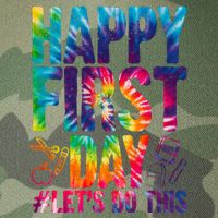 Happy First Day Let's Do This Back To School Rainbow Legacy Tie Dye Trucker Hat