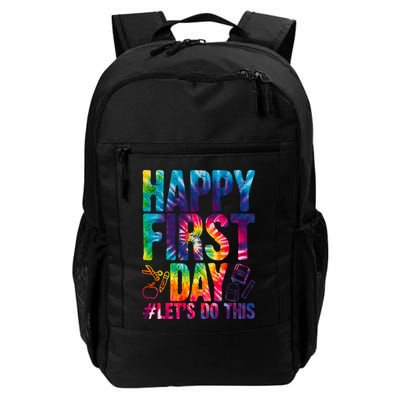 Happy First Day Let's Do This Back To School Rainbow Backpack