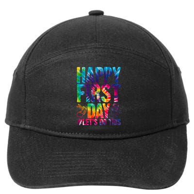 Happy First Day Let's Do This Back To School Rainbow 7-Panel Snapback Hat