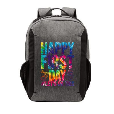Happy First Day Let's Do This Back To School Rainbow Vector Backpack