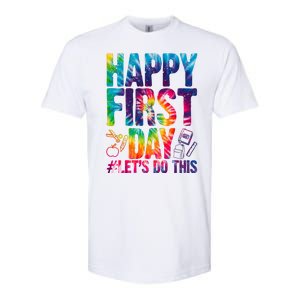 Happy First Day Let's Do This Back To School Rainbow Softstyle CVC T-Shirt