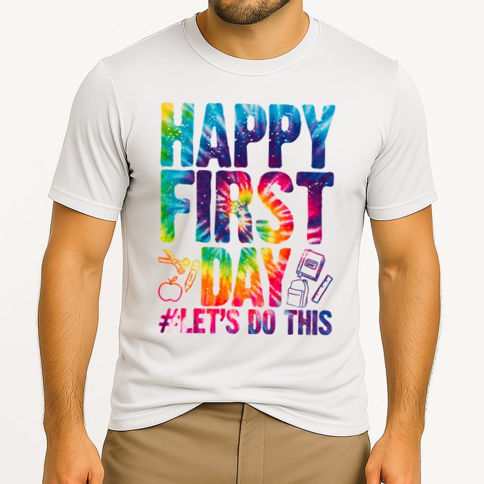 Happy First Day Let's Do This Back To School Rainbow Performance Shirt