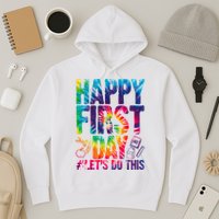 Happy First Day Let's Do This Back To School Rainbow Hoodie