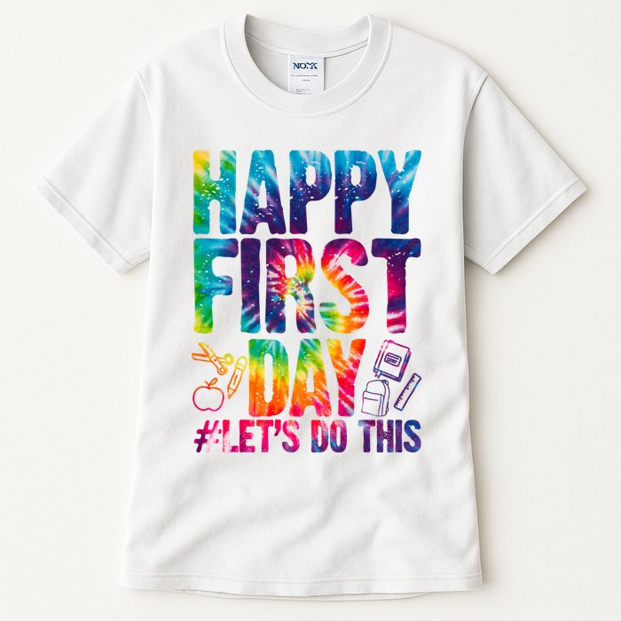 Happy First Day Let's Do This Back To School Rainbow Tall T-Shirt