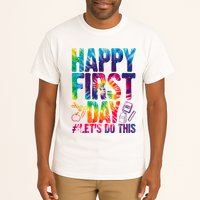 Happy First Day Let's Do This Back To School Rainbow Tall T-Shirt
