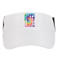 Happy First Day Let's Do This Back To School Rainbow Adult Drive Performance Visor