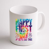 Happy First Day Let's Do This Back To School Rainbow Coffee Mug