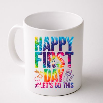 Happy First Day Let's Do This Back To School Rainbow Mug