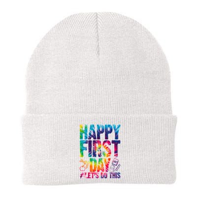 Happy First Day Let's Do This Back To School Rainbow Beanie