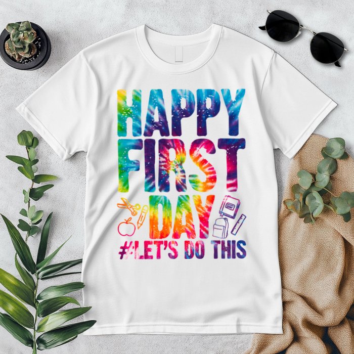 Happy First Day Let's Do This Back To School Rainbow Premium T-Shirt