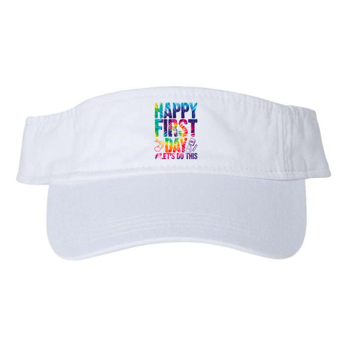 Happy First Day Let's Do This Back To School Rainbow Visor