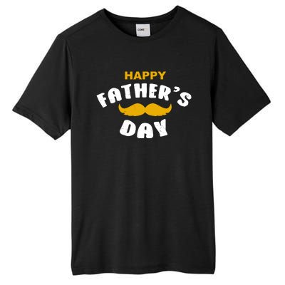 Happy Fathers Day Mustache Vintage Tall Fusion ChromaSoft Performance T-Shirt