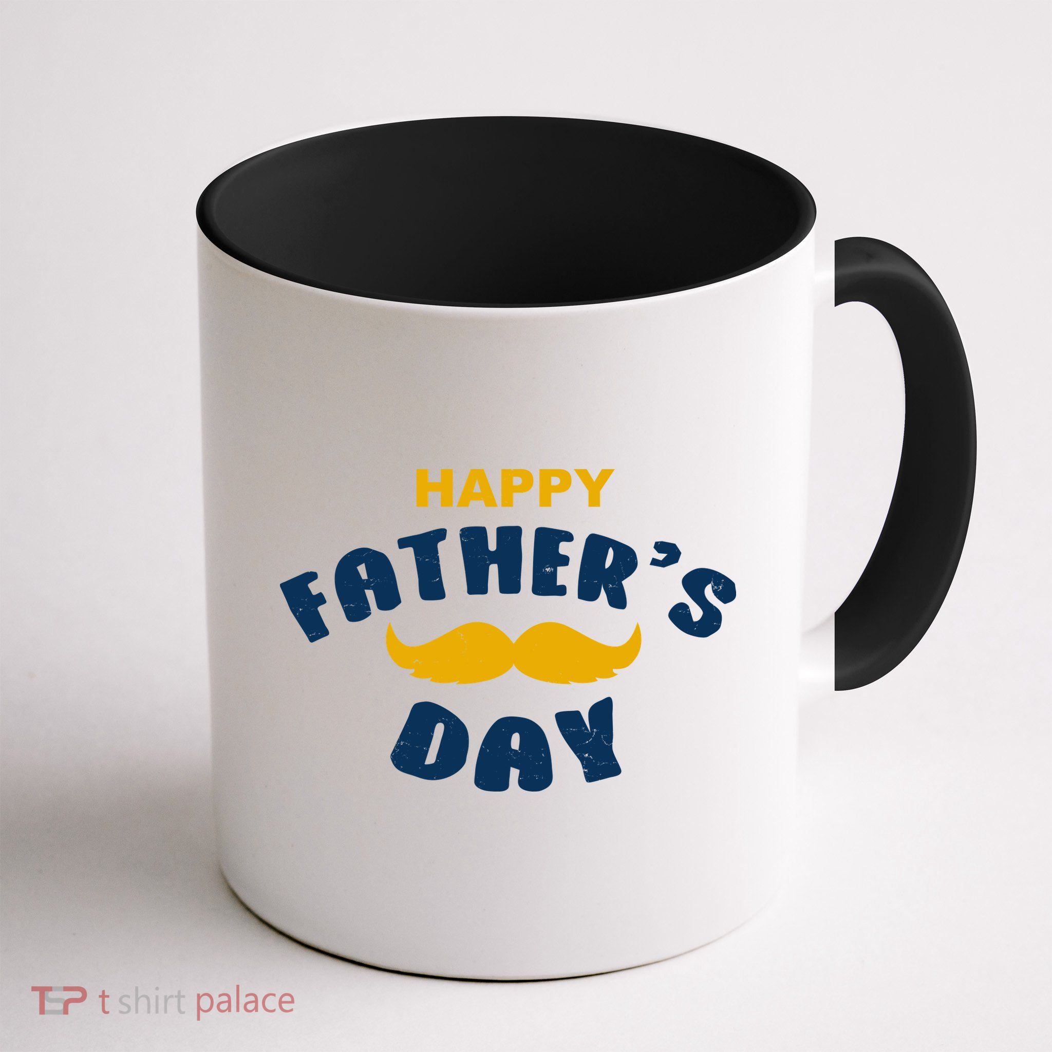 Happy Fathers Day Mustache Vintage Mug