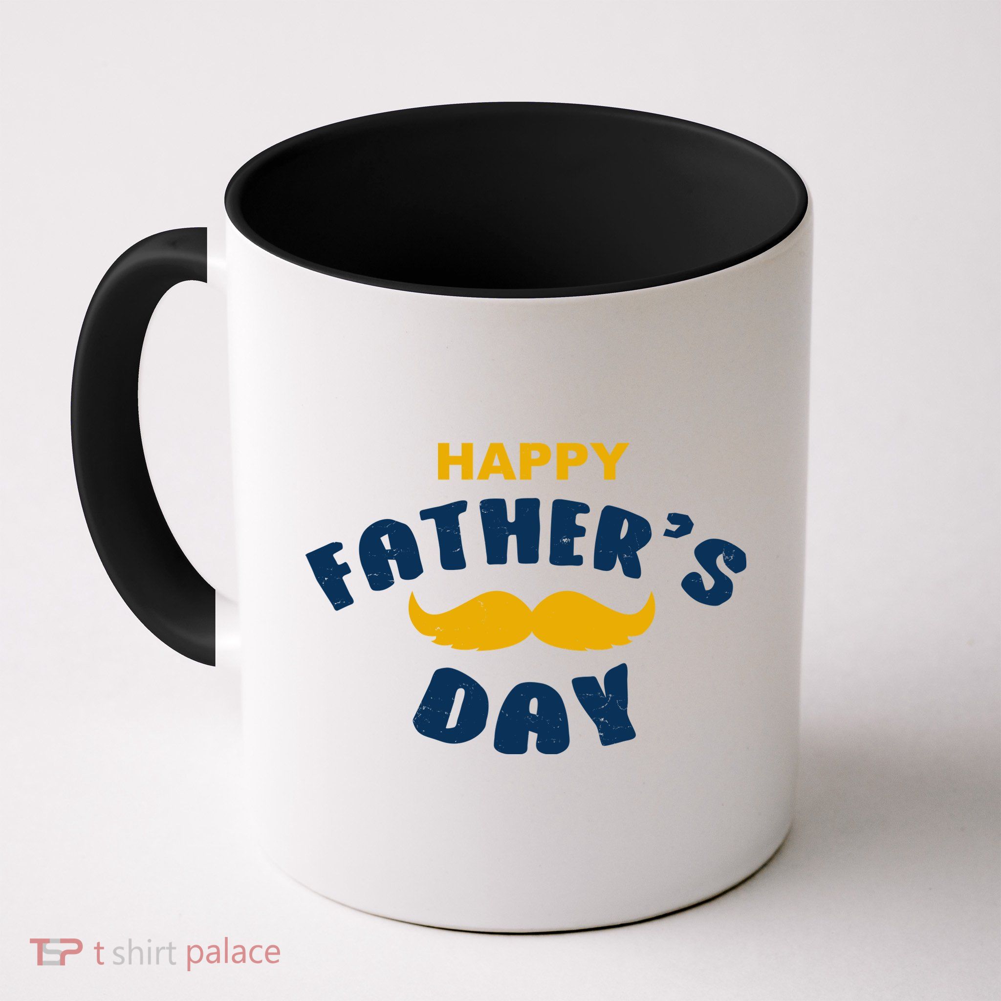 Happy Fathers Day Mustache Vintage Mug
