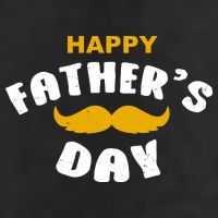 Happy Fathers Day Mustache Vintage Crop Fleece Hoodie