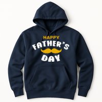 Happy Fathers Day Mustache Vintage Hoodie