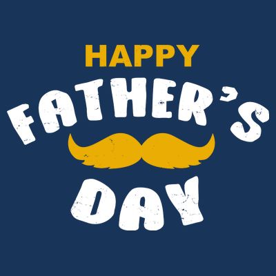 Happy Fathers Day Mustache Vintage T-Shirt