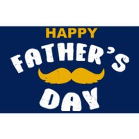 Happy Fathers Day Mustache Vintage Bumper Sticker