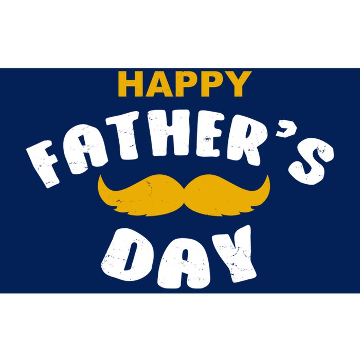 Happy Fathers Day Mustache Vintage Bumper Sticker