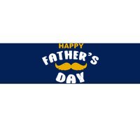 Happy Fathers Day Mustache Vintage Bumper Sticker