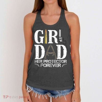 Happy Father’s Day Best Papa Gifts Love Ideas Women's Knotted Racerback Tank