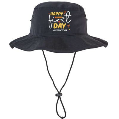 Happy First Day Of School Back To School Kids Teacher Bucket Hat